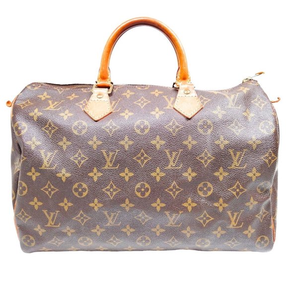 Louis Vuitton Handbags - Authentic Louis Vuitton Satchel Bag Speedy 35 Monogram Used LV Handbag Vintage
